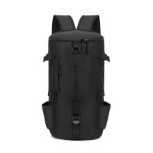 Mochila de Pesca Nylon com Bolsas para Varas e Alças de Compressão, Design Versátil para Caminhadas e Campismo