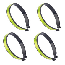 Set van 4 reflecterende fietsbroekclips, verstelbare flexibele plastic fietsbroekclips voor fietsen in het donker en woon-werkverkeer in de stad.