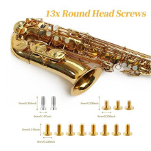 Alto Saxophone Repair Kit,118 Pcs Alto Saxophone Repair Parts Replacement Tools Set,Woodwind Musical Instrument