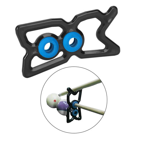 Supporto per stecca da biliardo, in plastica resistente e leggera, per snooker e pool, lunghezza 12 cm, ideale per casa, feste e club. 2
