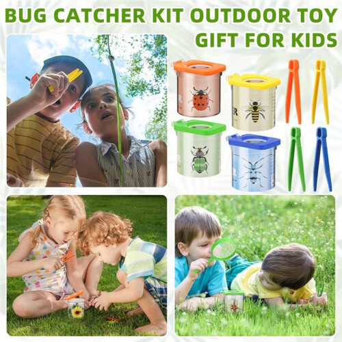 12 Pack Insect Bug Viewer for Kids with Tweezers Magnifying Insect Box Insect Observation Kit Bug Catcher Bug Container 2