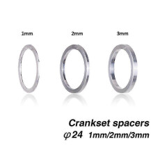 Tretlager Achse Unterlegscheibe Distanz Adapter24mm Innendurchmesser Aluminiumlegierung123mm Dicken für MTB Mountainbike Kurbelgarnitur