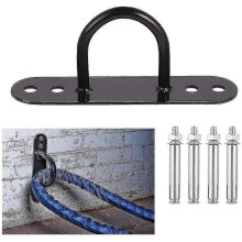 Kampfseil Anker, Metall Halterung21cm, Wand- und Deckenbefestigung, Maximale Belastbarkeit300kg, für Fitnessgeräte drinnen und draußen