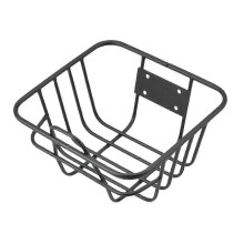 Fahrradkorb aus Eisen, 27 x 25 cm, abnehmbare Rahmentasche für Mountainbikes und E-Bikes, passend für Lenker oder Gepäckträger.