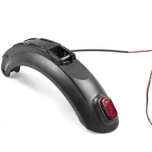 Hinterer Kotflügel, Schwarz, Kunststoff, schlamm- und wasserdicht, kompatibel mit Kugoo S1 S1 Pro S3 S3 Pro, Ersatzteil für klappbare E-Scooter