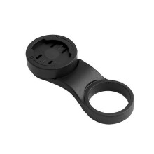 Fahrradcomputer-Vorbauhalterung, kompatibel mit Garmin, 2-in-1-Halterung für Handy und Tachometer, für 28,6-mm-Riser, schwarzes ABS-Fahrradzubehör
