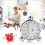 Kitchen Timer, Mechanical 60 Minutes Adjustable Countdown Timer, Plastic Electroplating Portable for Home Kitchen Office School 2