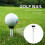 Golf Plastic Ball Nail Set, Durable Unbreakable Practice Tee Holder for Training 3
