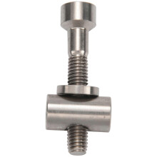 Titanium Bicycle Seatpost Fastening Bolts compatible with Thomson Seatpost, M5 30mm Silver, 12g Pair Includes Nuts Washers, MTB Mountain Bike Parts
