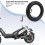 Câmara de Ar Compatível com Scooter Elétrico 10 Polegadas 70/65-6.5 Borracha Preta 2 Unidades 3