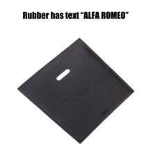 Car Armrest Storage Box Black Tray with Non-Slip Mat Glove Phone Box for Giulia 2017