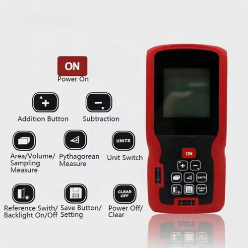 Professional Laser Rangefinder with 40 Meter Reach - Inclusive Battery - Laser Rangefinder Before Distan 2