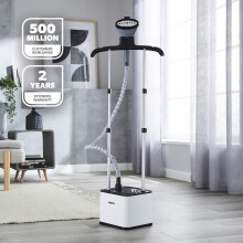 Geepas 2000W Upright Garment Steamer, Fabric Clothes Steamer Removes Creases