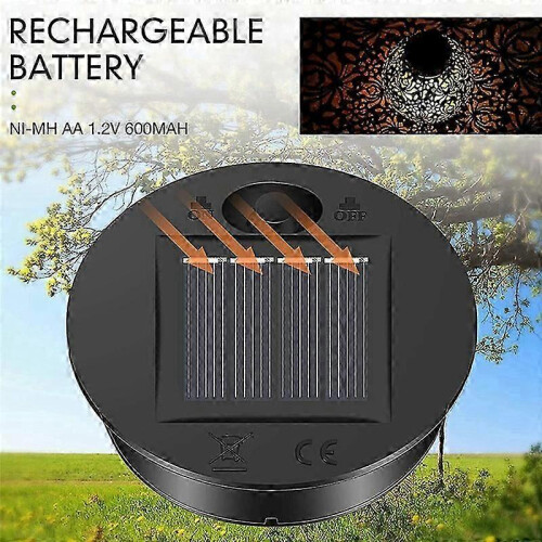 Solar Lantern Top Replacement Parts Compatible with wellEfficient Solar Lanterns, LED, Plastic, Black, 8-Pack 2