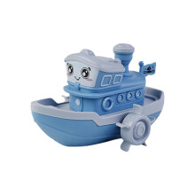 Baby Bath Boat Clockwork Toy, Bottom Leaky Hole Design, 9cm x 14cm x 8cm, for Children Bath Time Play