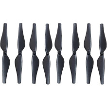 CW CCW Low Noise Propellers Blade 4 Pairs compatible with DJI Tello Drone, Black Plastic Crash Resistant Spare Drone Props