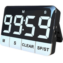 Kitchen Timer with Magnetic Back and Loud 120dB Alarm, Large LED Display, Countdown and Countup Functions, Battery Powered