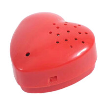 Módulo de Gravador de Voz em Formato de Coração para Brinquedos de Pelúcia, Material ABS, Grava e Reproduz Mensagens