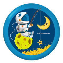 Disque volant doux pour enfants, matériau PU, 20 cm de diamètre, motif astronaute, jeu de sport extérieur parent-enfant
