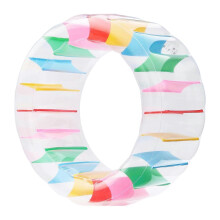 Inflatable Water Wheel Giant Pool Toy, PVC Water Roller Float for Backyard River Summer, 100cm x 60cm, for Children Grass and Shallow Water Use