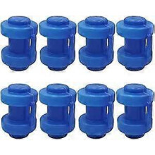 Trampoline End Caps, 8 Pack, 25mm Diameter, Weatherproof, Compatible with Trampoline Safety Net Poles