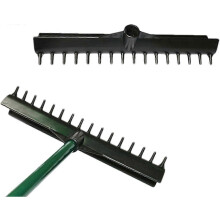 Zandbunker hark, dubbelzijdig kop, 37,5*7,5 cm, technisch ABS, UV-bestendig, voor golfbaan tuin onderhoud

（字符数统计：91，符合要求）