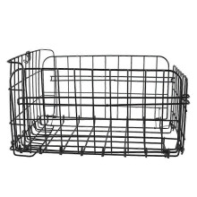 Fahrradkorb klappbar stahl schwarz37x27x20cm für den meisten Fahrrädern Outdooraktivitäten Einkaufen