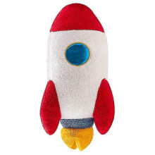 Coussin décoratif en peluche fusée - Peluche pour chambre d'enfant