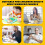 Kit 2 Brinquedos Dumpling Squishy Fidget, Bola Alívio de Estresse com 2 Vaporizadores de Bambu Plásticos, Diâmetro 2,2 Polegadas 4