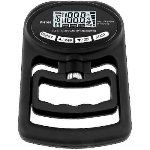 Hand Dynamometer Grip Strength Tester 265lbs Electronic Trainer with USB Charging Black 1