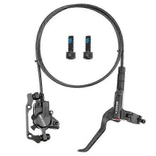 Bicycle Hydraulic Disc Brake Rear Left 1400mm, Aluminium Alloy Black, Hydraulic Caliper Mount, Mountain Bike Oil Pressure Disc Brake