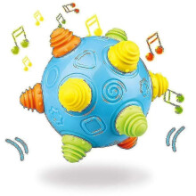 Newbaby Music Shake Dancing Ball Toy, Bouncing Sensory Motorized Ball for Babies and Toddlers, 3 Mode Jumping Music Ball for Sensory Development