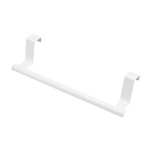 Porte-serviettes suspendu en acier inoxydable, compatible avec les portes standard, avec support perforé, disponible en 4 couleurs et 2 tailles.