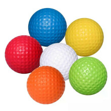 Minigolfpallot, 6 kpl, PU-materiaalia, 4 cm halkaisija, lasten sisä- ja ulkoharjoitteluun, kirkasväriset, kevyet