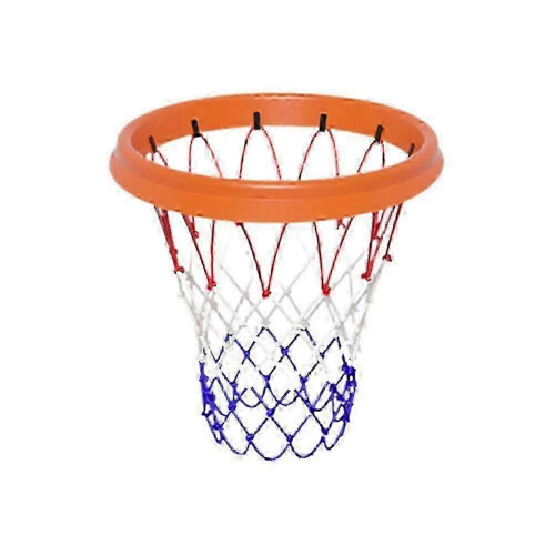 Portable Basketball Net for Rimless Hoops with Throwing Connection System