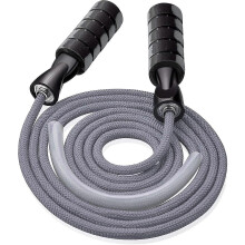 Verstelbaar springtouw met gewicht, 3 meter lang, 225 gram zwaar, voor cardiotraining, duurtraining, boksen, touwtjespringen en fitnessoefeningen.