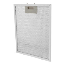 Range Hood Filter Net Compatible with Kitchen Range Hood Accessory 320mm x 260mm Silver Metal Mesh