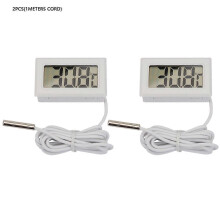Mini digitale LCD-thermometer met 1 meter snoer, temperatuurbereik -50 tot 110, nauwkeurigheid 3