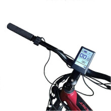 Pantalla LCD para bicicleta eléctrica Compatible con BAFANG BBS01 BBS02 BBS01B BBS02B G340 G320, enchufe redondo UART, material plástico