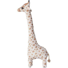 Pelúcia de Girafa em Pé 67 cm, Cor Marrom e Branco, para Decoração de Quarto e Almofada

（字符数统计：106，符合要求）