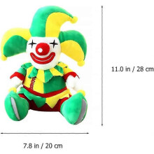 Clown vert en peluche, oreiller de sommeil doux et hypoallergénique de 28 cm pour la décoration de la maison et du bureau