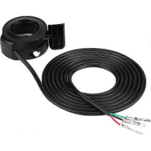 Duimgashendel snelheidsregeling 22mm 7/8 inch, compatibel met elektrische fietsen en scooters met hallsensorcontroller, 24V tot 72V, zwart, 1 stuk