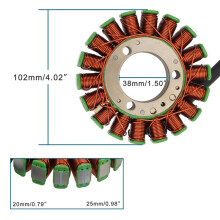 Magneto Stator Coil for EX500 GPZ500 GPZ500S KLE400 KLE500 500 500R 1991-2007 EX GPZ KLE 500 21003-1123