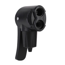Doppelkopf-Fahrradpumpen-Adapterventile, Kunststoff-Ersatz-Luftpumpenschlauchverbinder für Fahrradreifen, Sportbälle und Schwimmringe