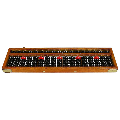 Traditional Chinese Abacus Wooden Abacus for Math Learning 17 Column Student Counting Tool