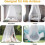 Canopy Mosquito Net Dome 0.6m Diameter 2.5m Height 12m Hem Circumference 5