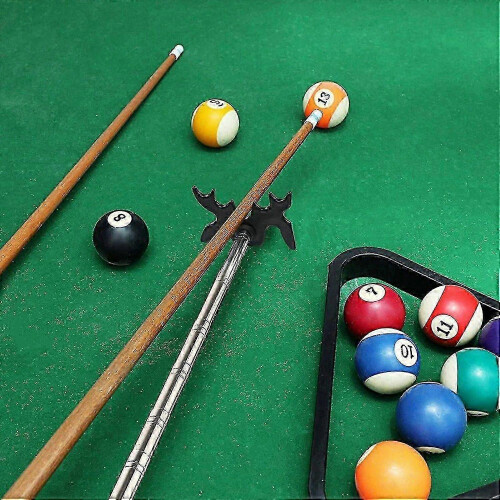 Retractable Billiard Cue Stick Bridge with Plastic Head, 7 Position Adjustable, Sponge Handle 1