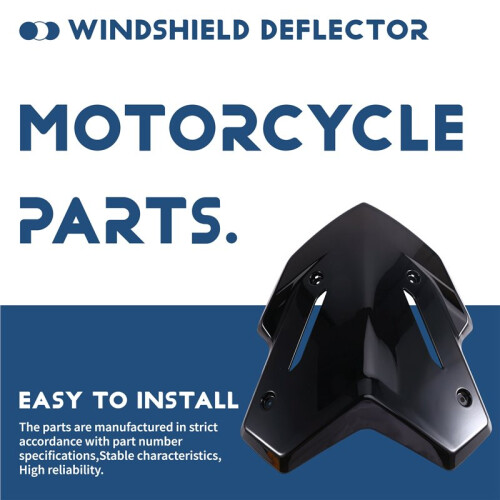 Motorcycle Windshield Deflector Wind Fairing Sport Screen for  XMAX125 Tech MAX XMAX125 Tech MAX+ 25-26 Black 1