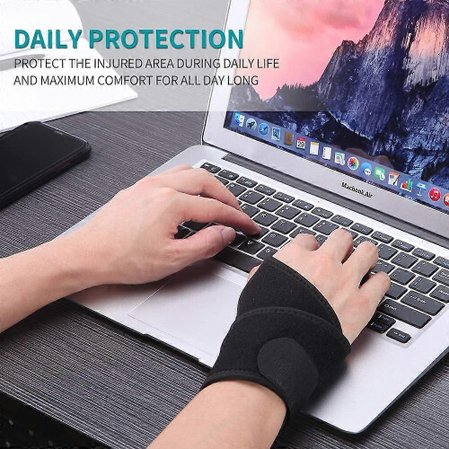 Wrist Support Brace for Carpal Tunnel Arthritis Tendonitis, Adjustable Compression Splint