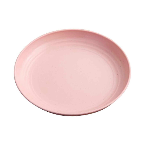 Snack Plates Set, Reusable Plastic Dinner Plates, Dishwasher and Microwave Safe, Unbreakable 1